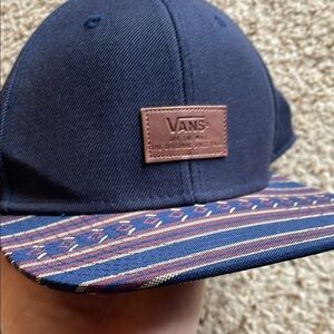 NWOT Vans Navy and Multicolor Patterned Cap